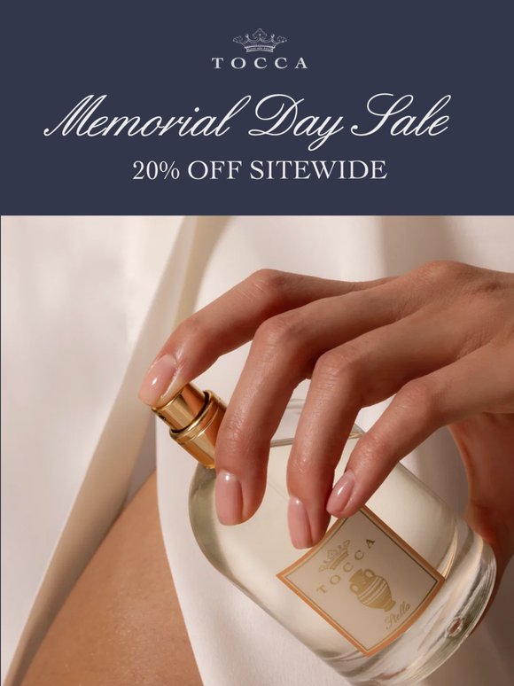20% Off Everything. Just for the long weekend.