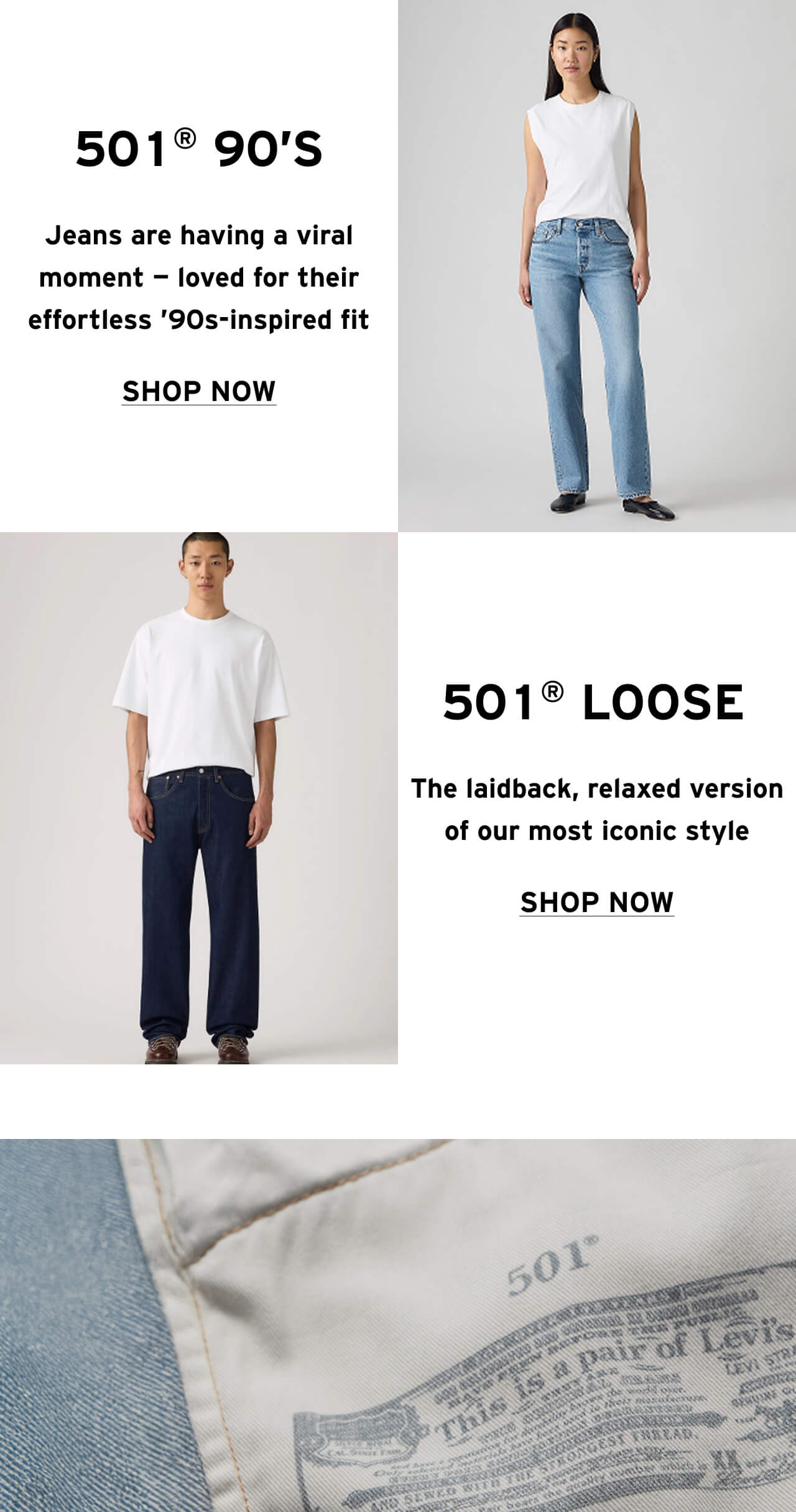 Shop All 501 Jeans - Versatile Jeans & Shorts For Men & Women