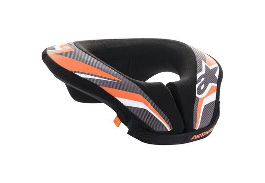 Alpinestars Youth Sequence Neck Roll - Black/Anthracite/Orange  Small/Medium