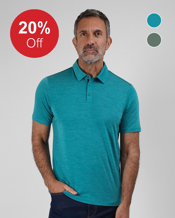 Men's Merino Cool Short Sleeve Polo 