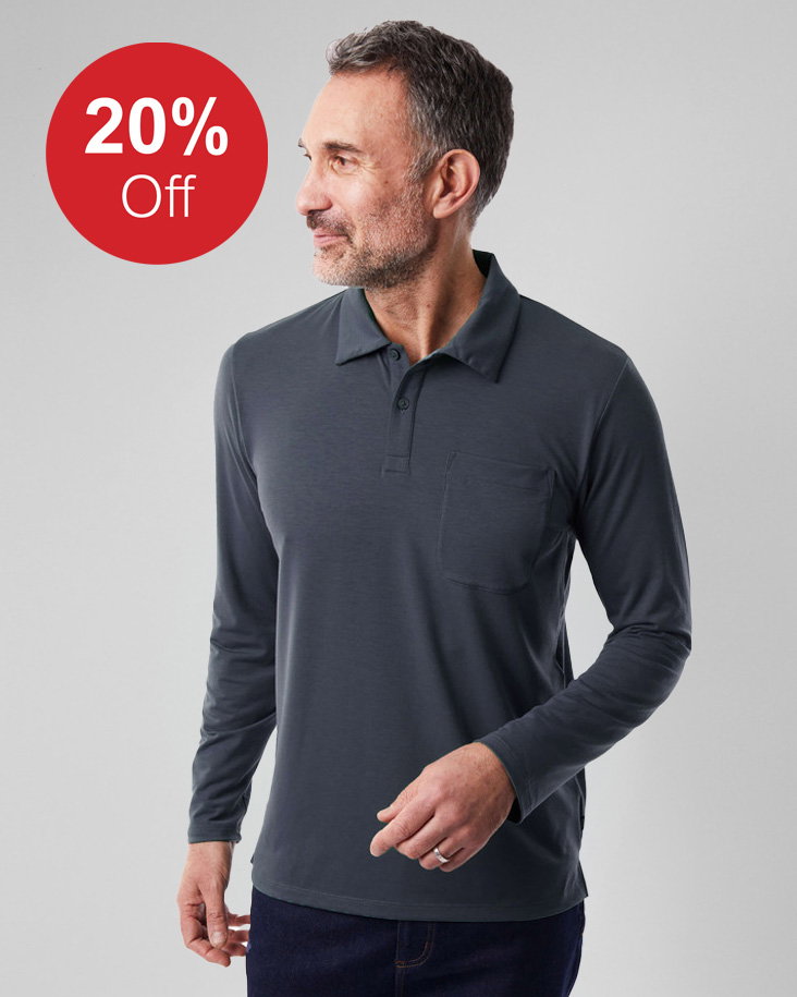 Men's Global Long Sleeve Polo