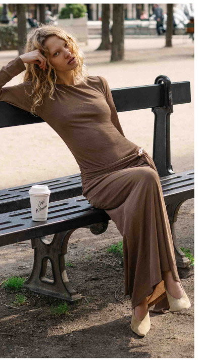 Long Sleeve Mesh Midi Dress with Tie Waist Detail