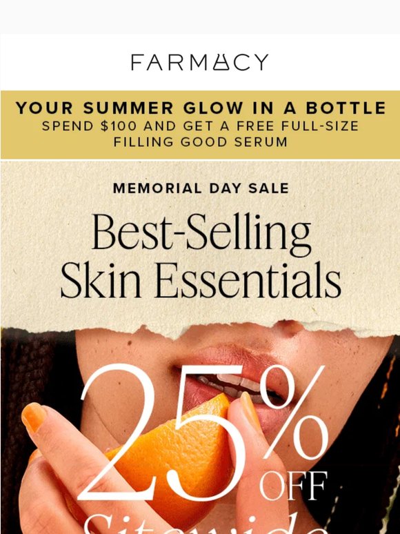 25% off your healthy skin favorites