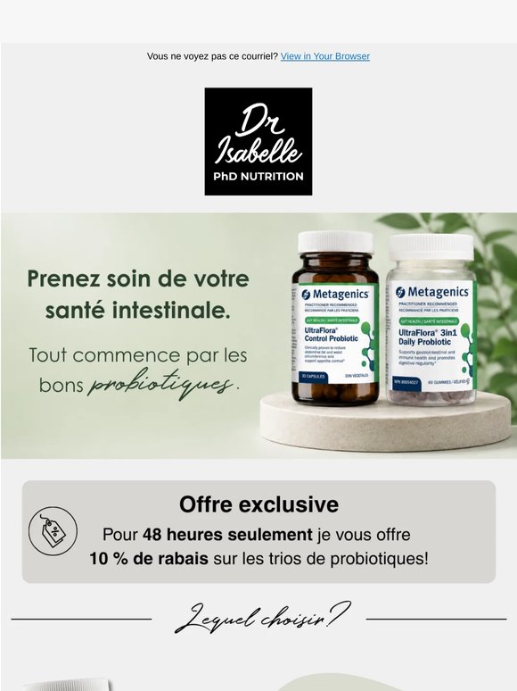 Profitez de 10 % de rabais aujourd'hui!