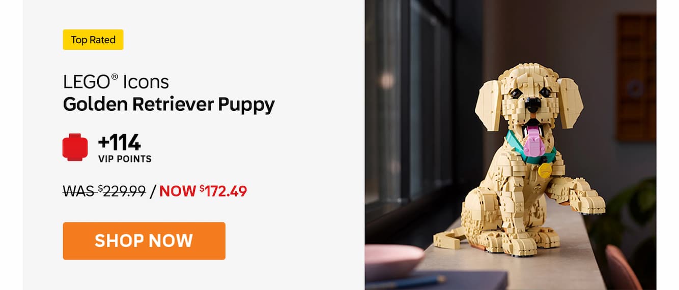 LEGO® Icons Golden Retriever Puppy