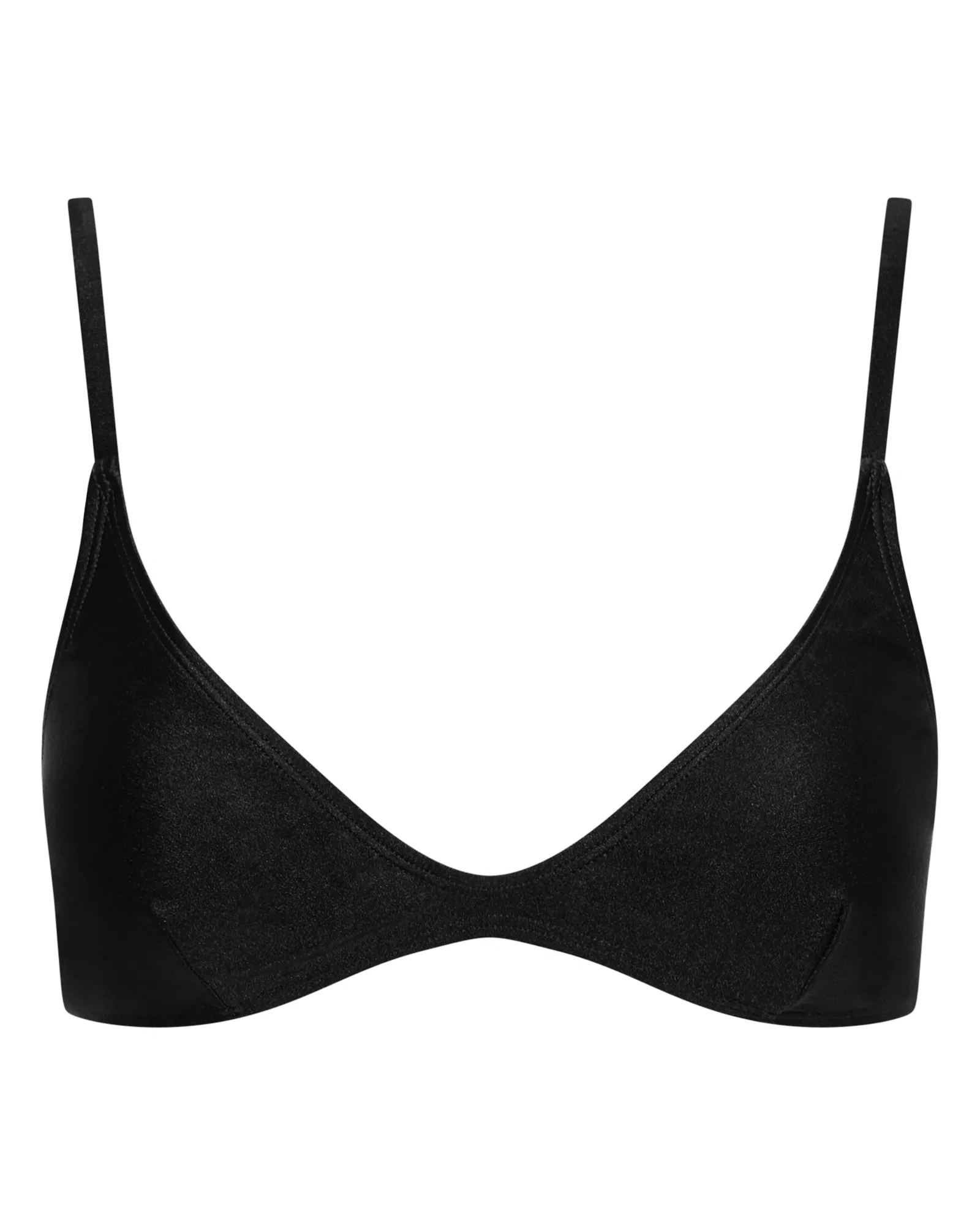 Image of Lucy Scoop Bikini Top - Black