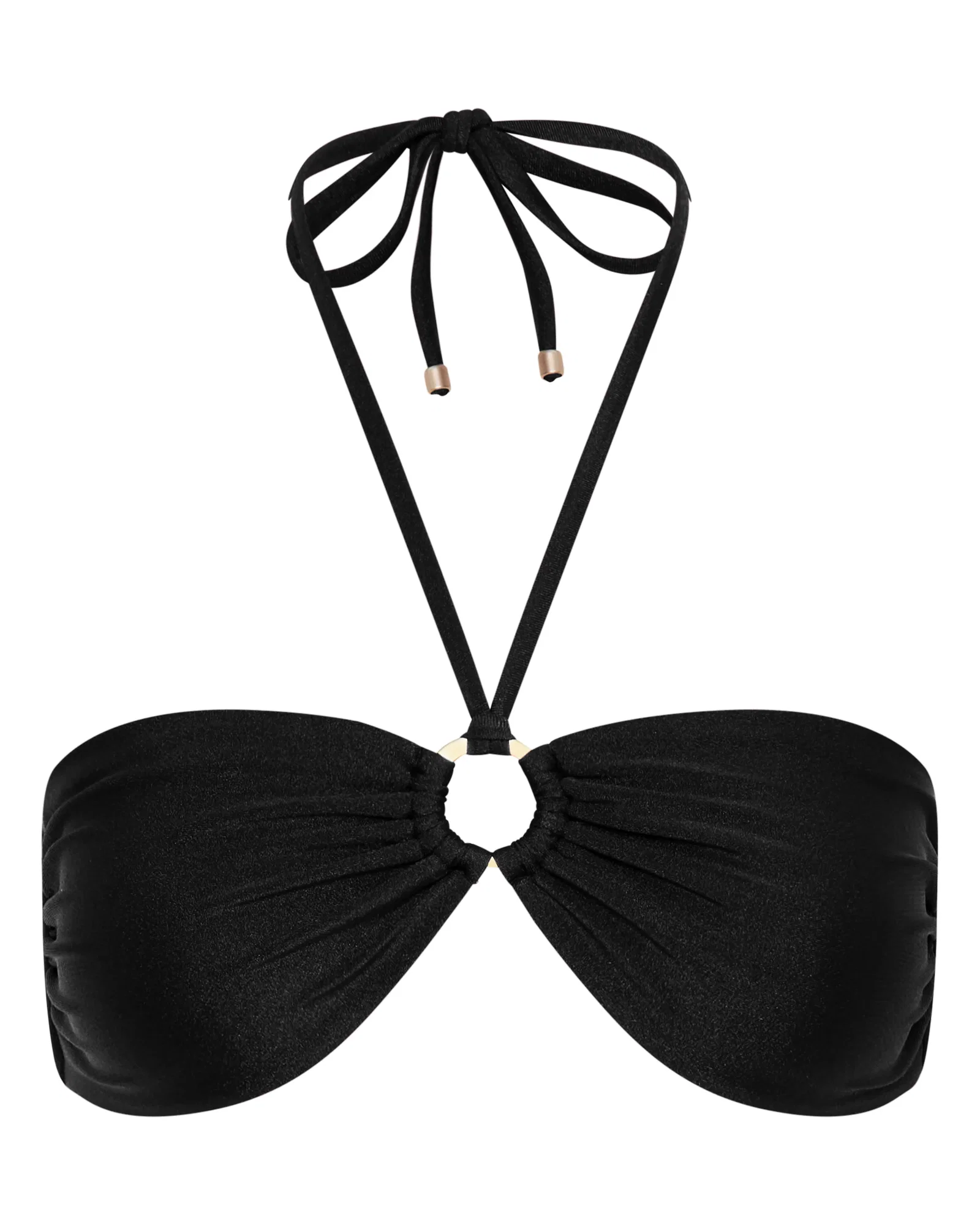 Image of Mia Strapless Bandeau Bikini Top - Black