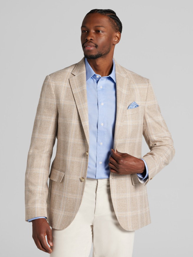 Joseph Abboud Classic Fit Plaid Sport Coat