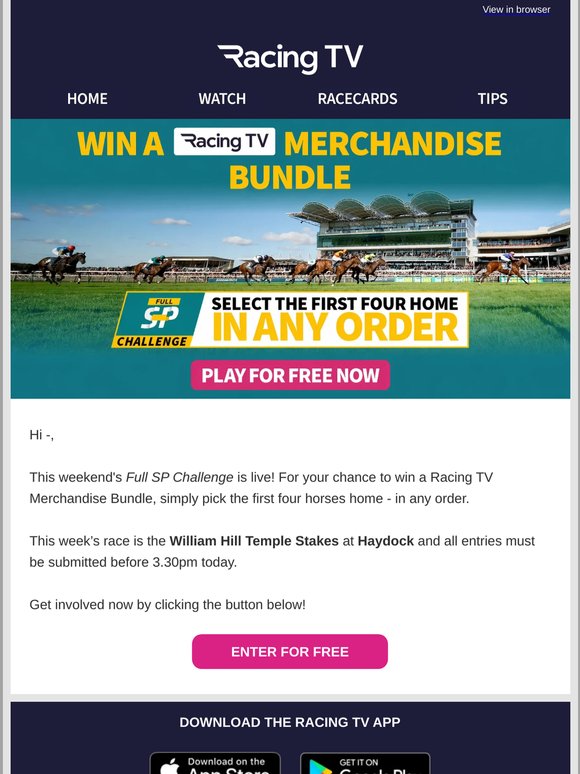 Enter today's Full SP Challenge for free, —! 🏇