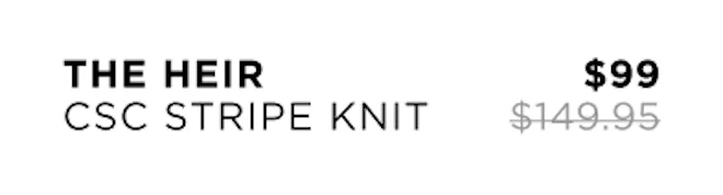 The Heir Csc Stripe Knit