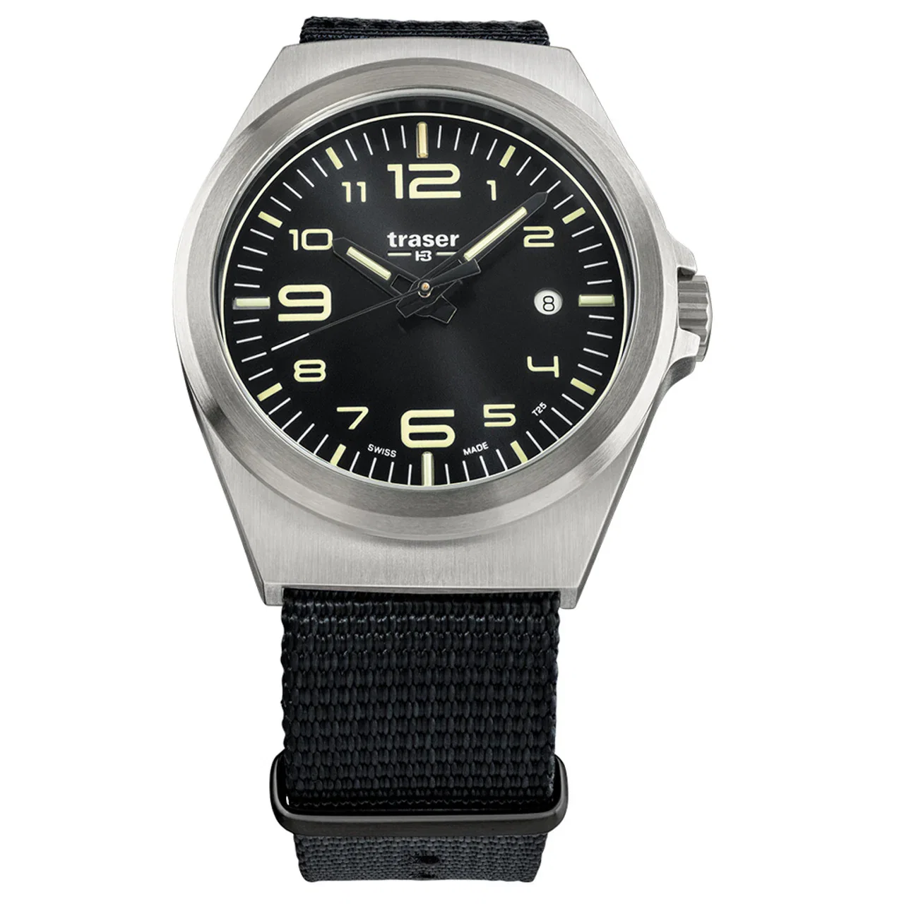 Traser P59 Essential M Black Dial Watch with Trigalight Tritium and SuperLuminova