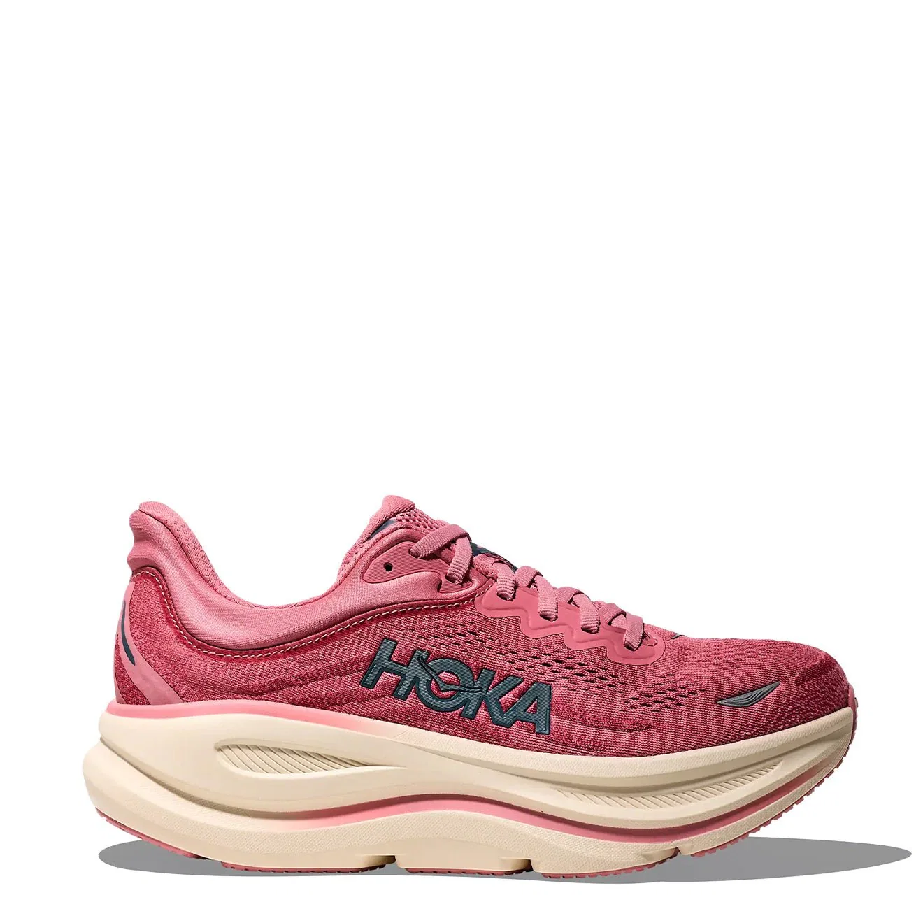 Image of Hoka Womens Bondi 9 Trainer Lingonberry / Cranberry