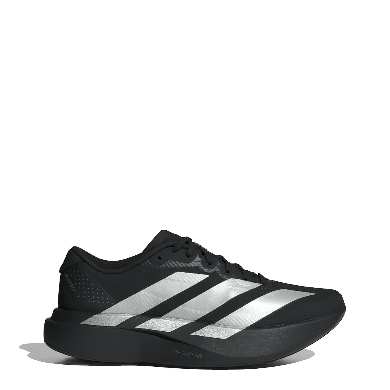 Image of Adidas Womens Adizero Evo SL Woven Trainers Core Black / Silver Metallic / Carbon