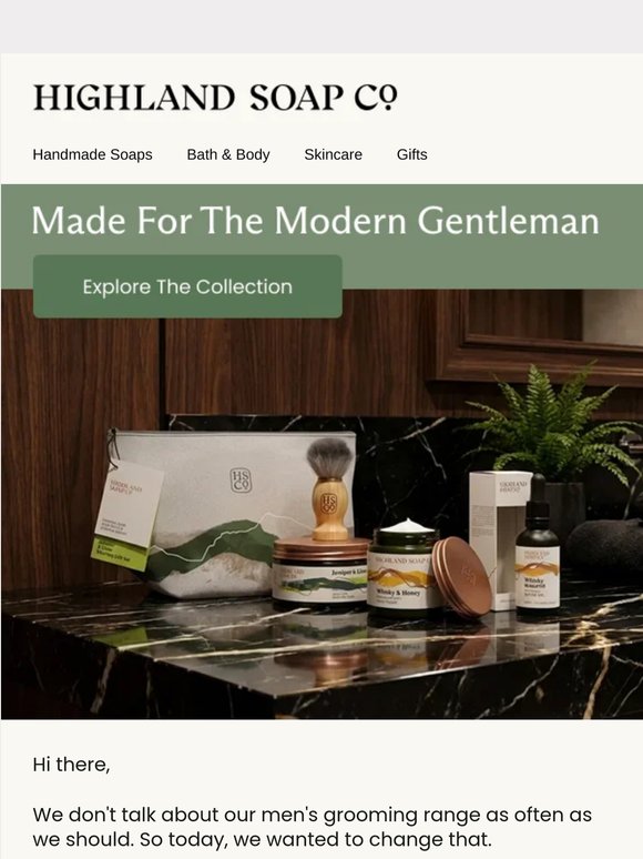 Did you know we have a men's grooming range?