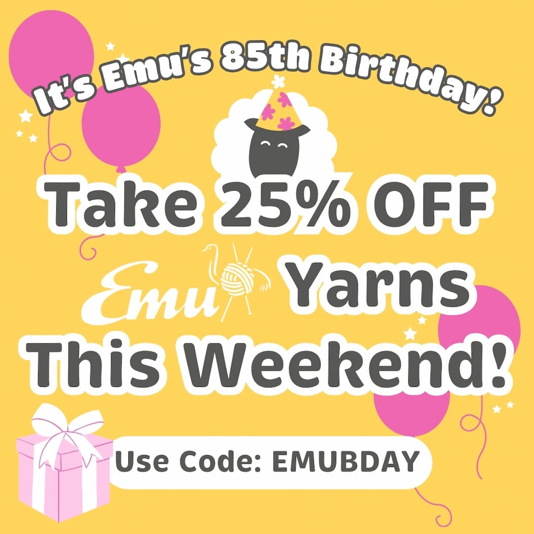 Emu Birthday 25% Off Weekend