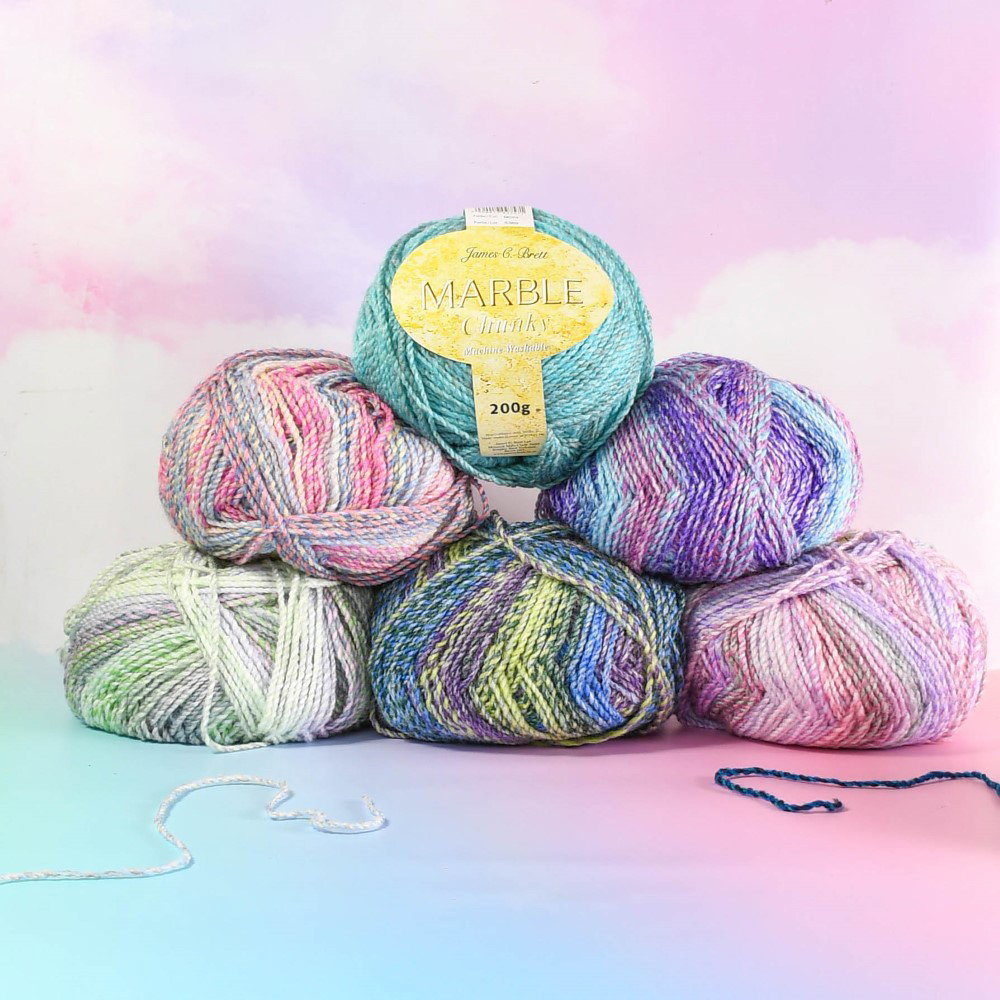 Image of James C Brett Marble Chunky Yarn - 200g Ball