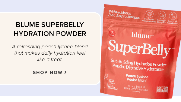 Blume SuperBelly Hydration Powder Peach Lychee
