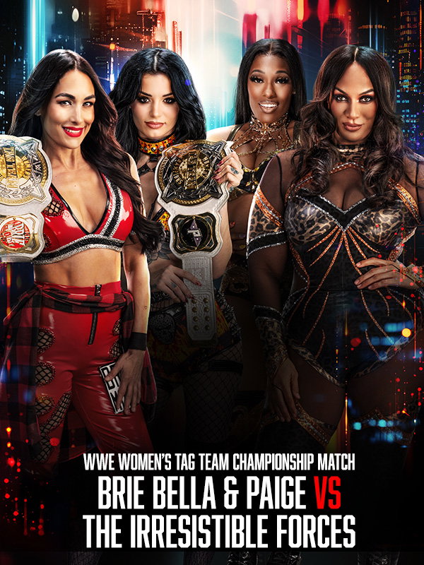 Paige & Brie Bella vs. Irresistible Forces