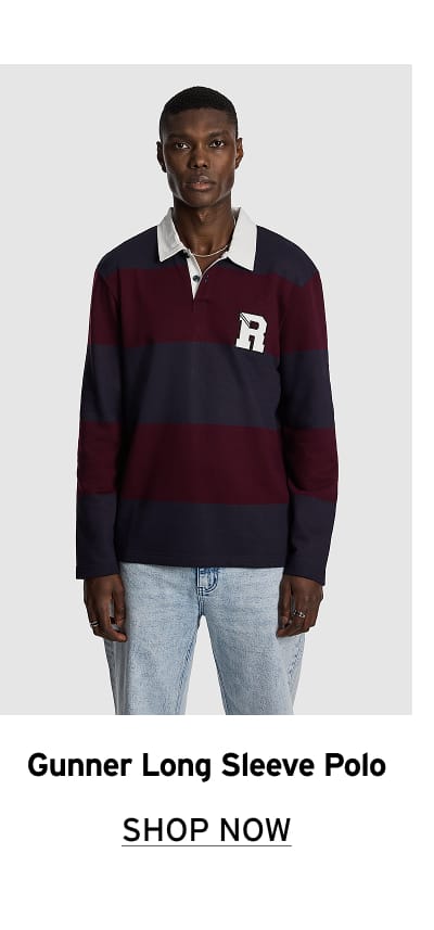 Multi Gunner Long Sleeve Polo Shirt