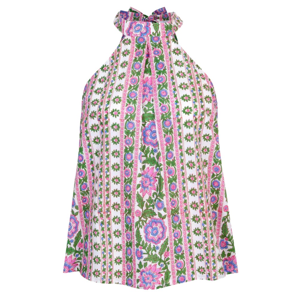 Image of Julia Halterneck Top - Folk Border