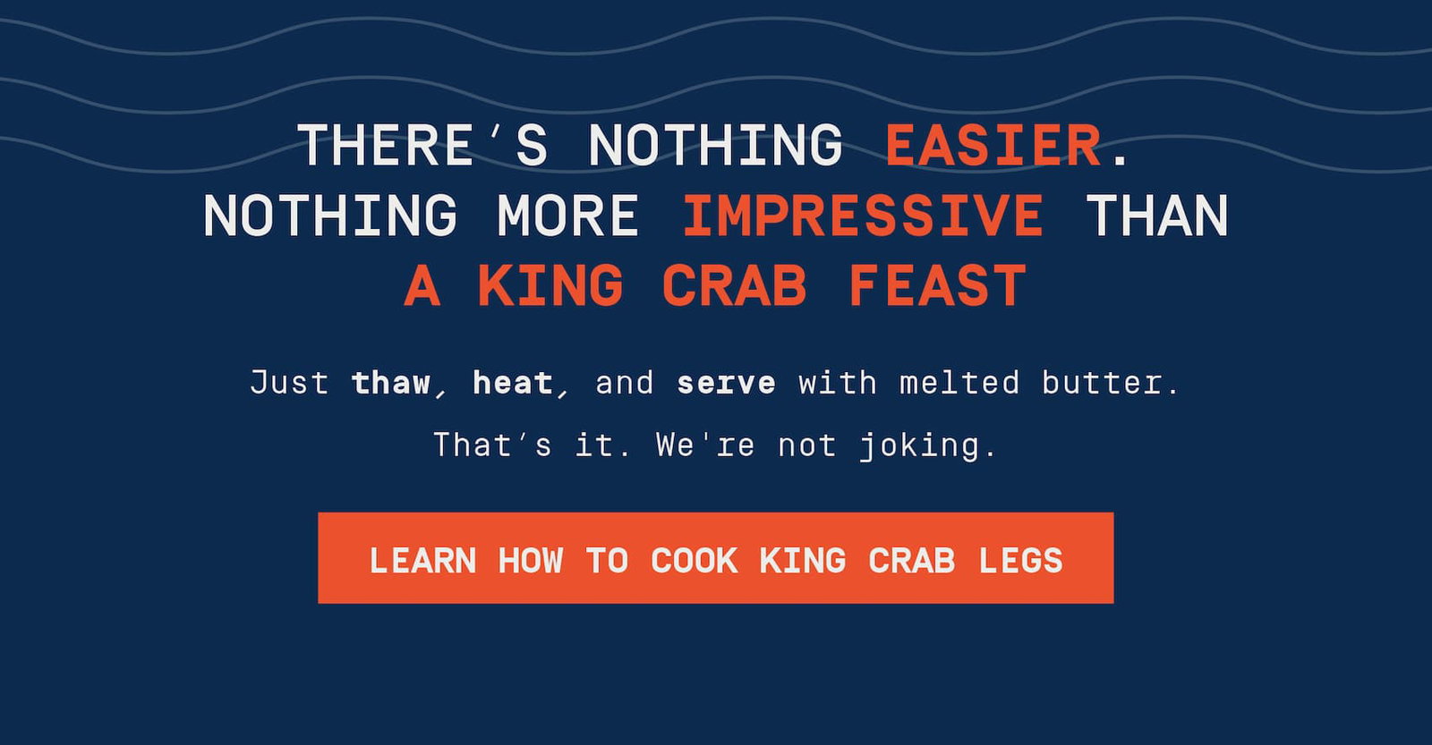 text overlay about cooking king crab legs