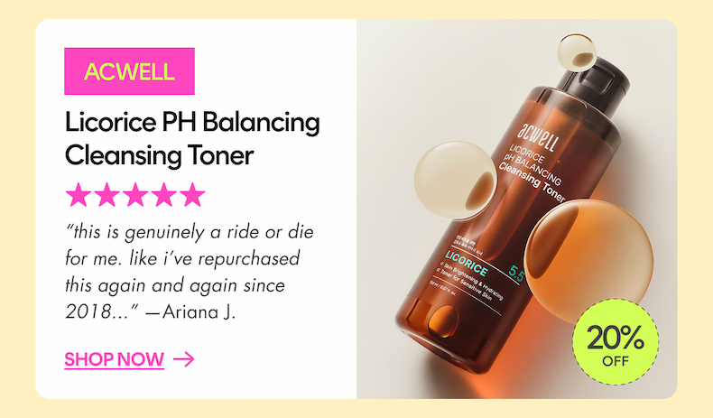 acwell licorice cleansing toner