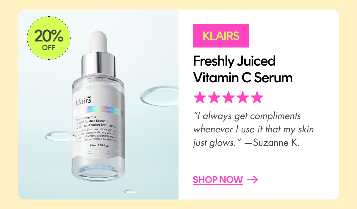 klairs freshly juiced vitamin c serum