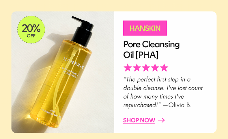hanskin pha pore cleansing oil