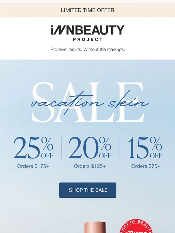 Up To 25% Off Your Summer Skincare Routine