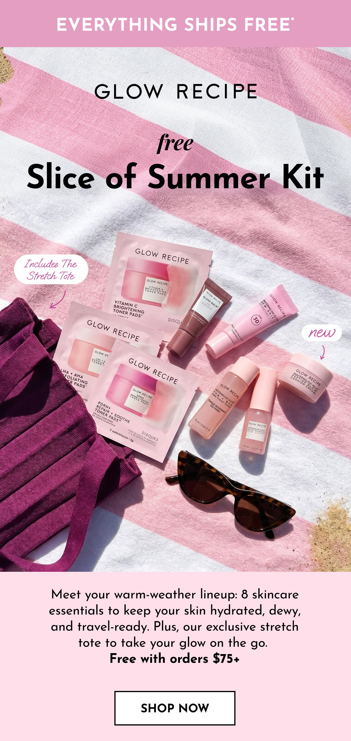Free 9-piece Slice of Summer Kit with orders $75+