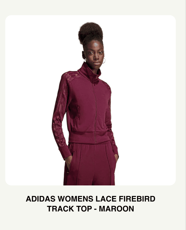 adidas Womens Lace Firebird Track Top - Maroon