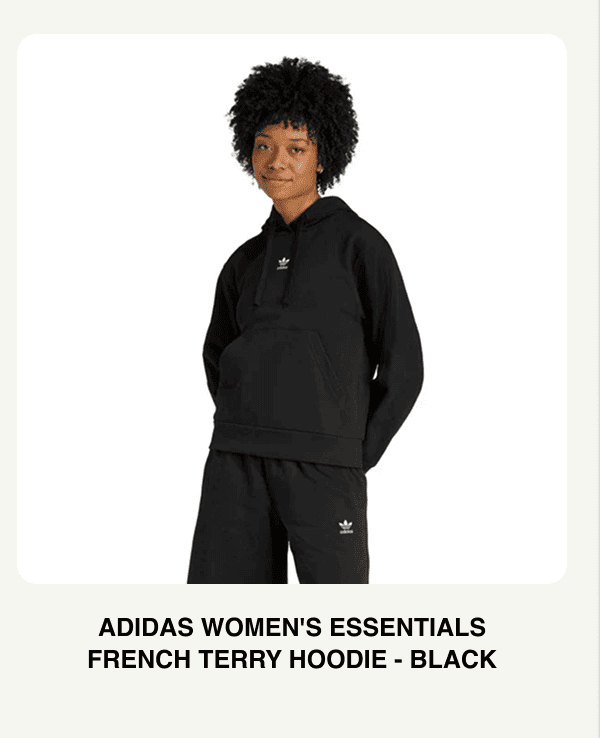 adidas Womens Essentials French Terry Hoodie - Black