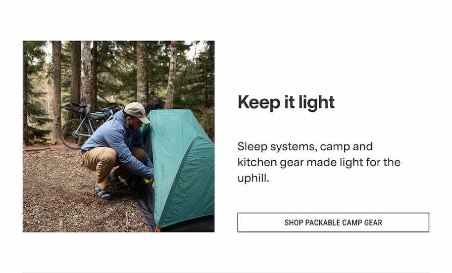 Packable camp gear