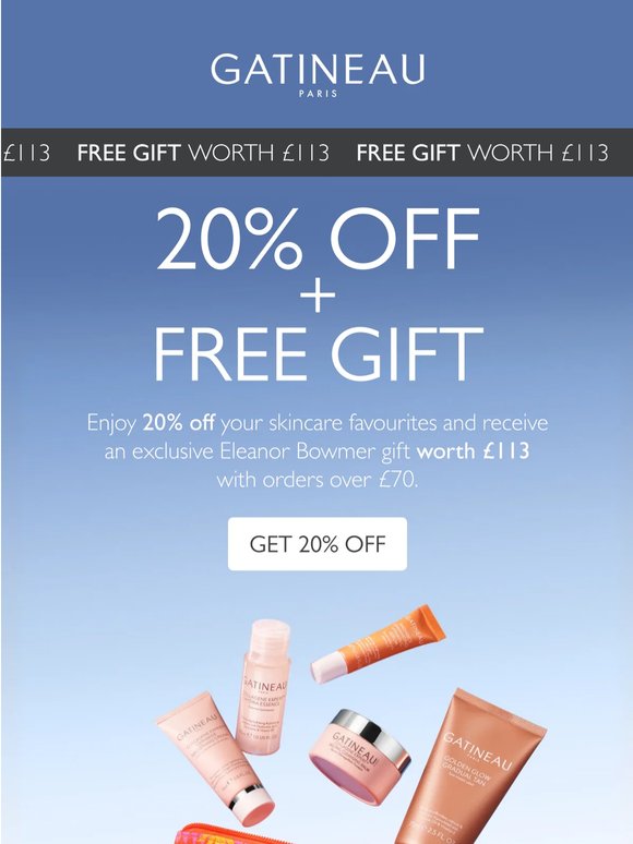 20% Off Full-Size Skincare + Free Gift Worth £113