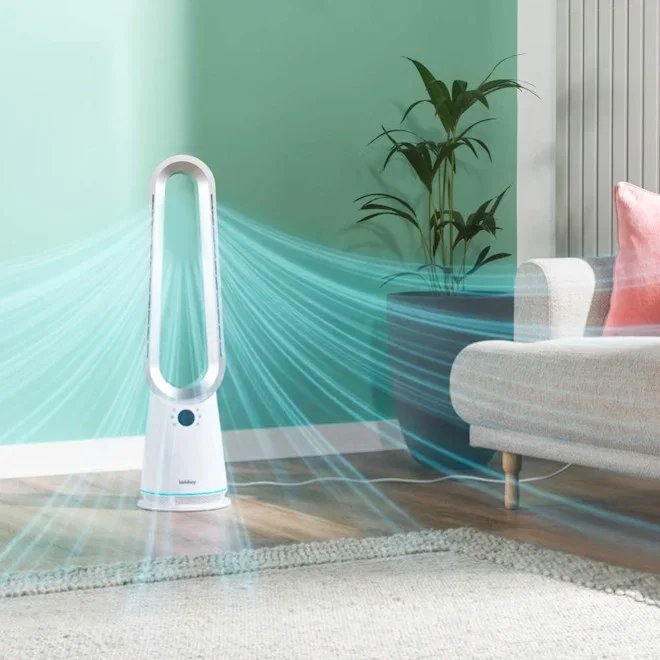 2-in-1 Bladeless Fan blowing cool air