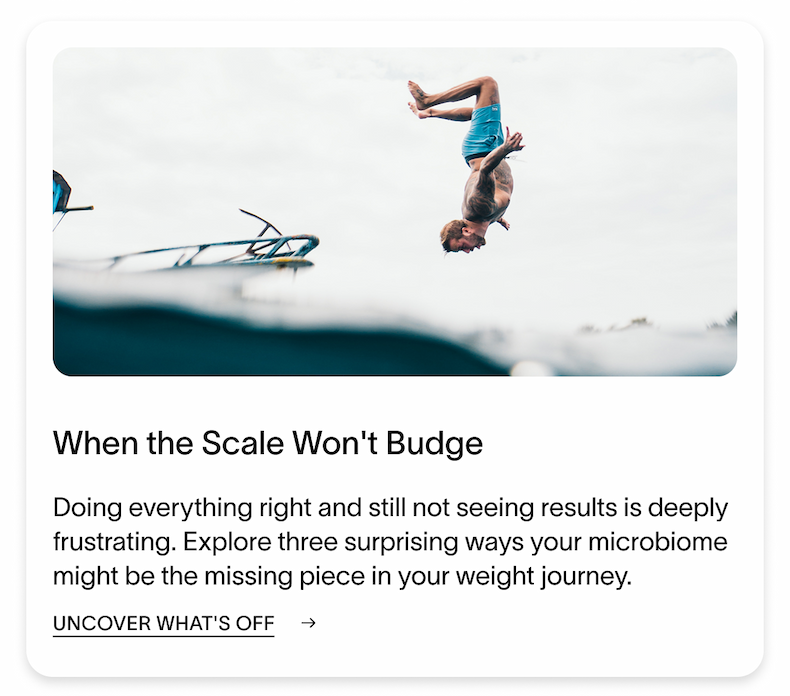 When the Scale Won't Budge