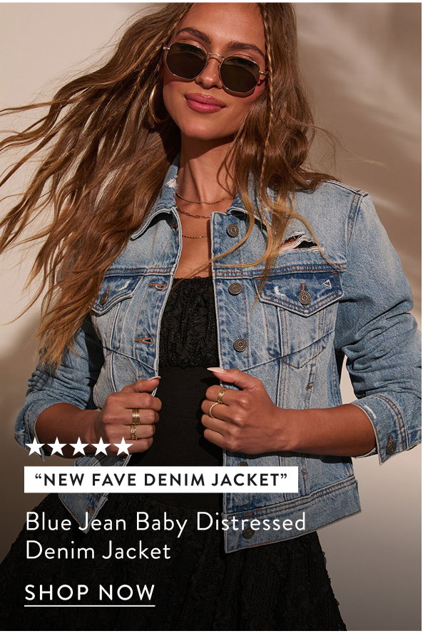 Blue Jean Baby Distressed Denim Jacket
