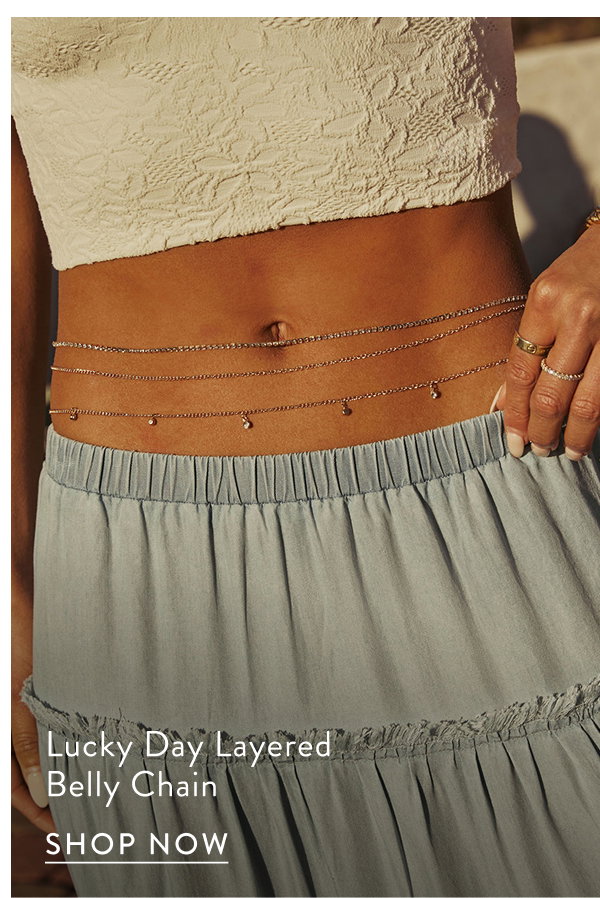 Lucky Day Layered Belly Chain