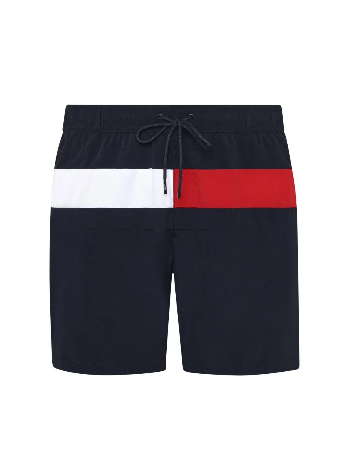 Swim shorts with block pattern