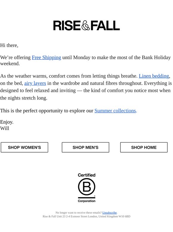 Long weekends, made better.