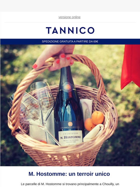 Due novità da M. Hostomme: Champagne in esclusiva