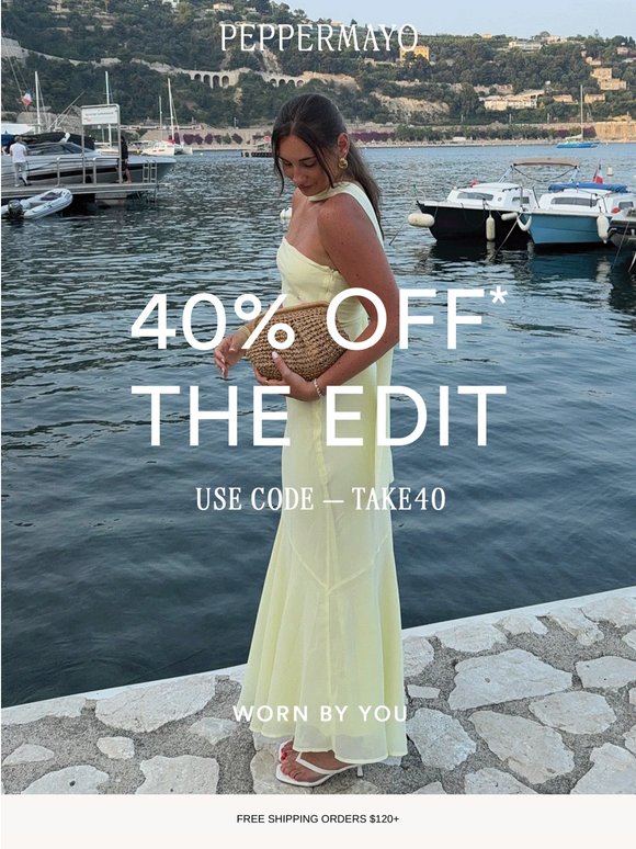 Seen In The 40% Off Edit