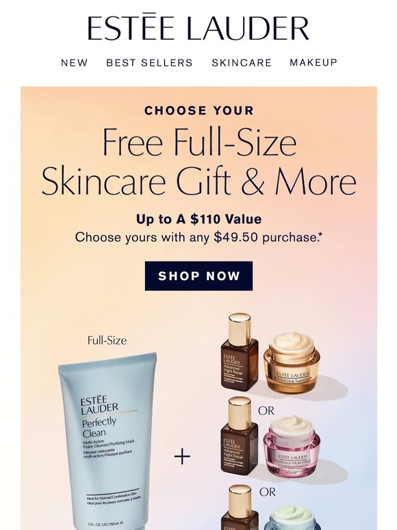 You Won't Want to Miss This ✨ Free Full-Size Skincare Gift & More, with your purchase.
