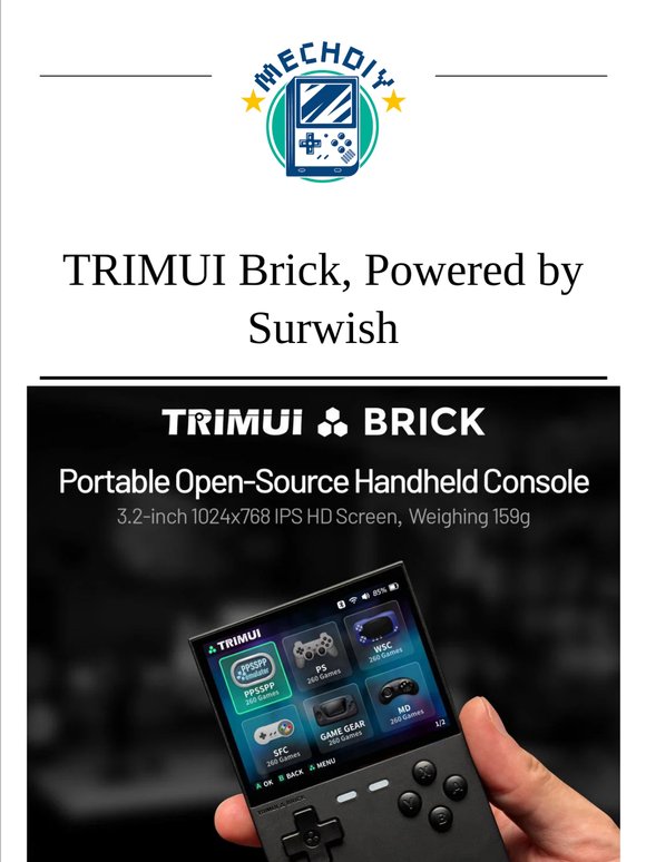 TRIMUI Brick + Surwish = Retro Gaming Made Simple 🎮