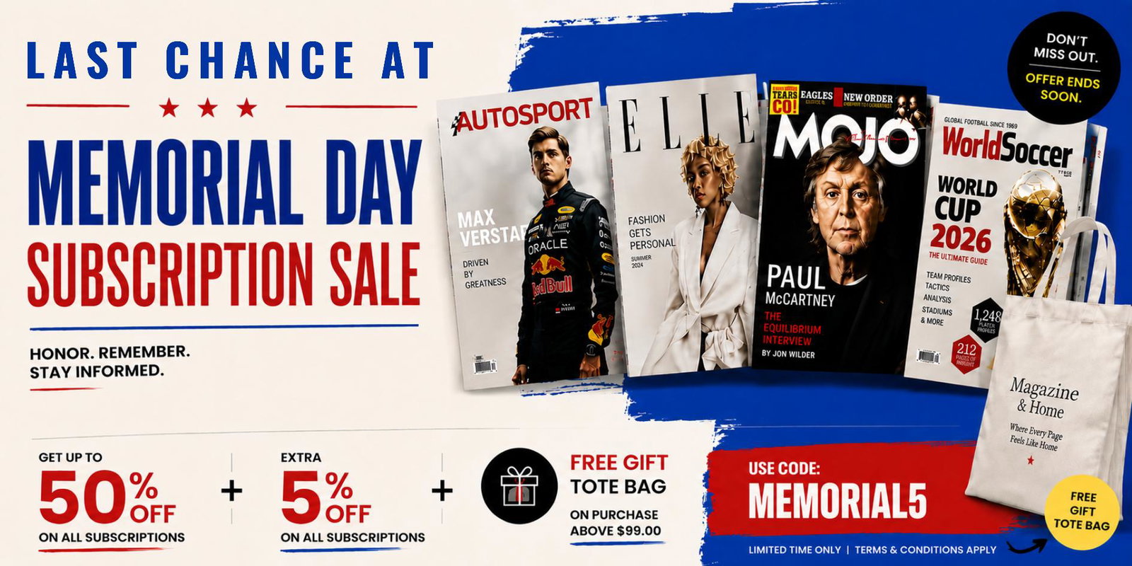Top magazine subscription