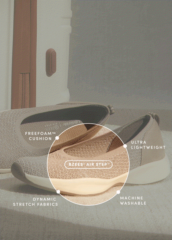 Bzees® Technology™ | Life-changing Comfort With Every Step. Perfect For Travel And Your On-the-go Life. | Float On Air