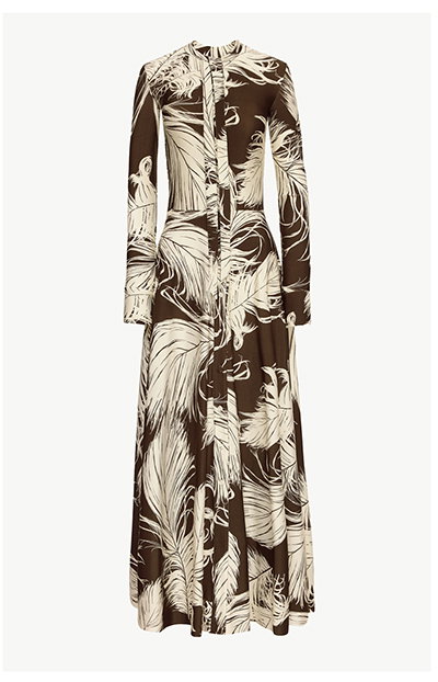 Feather Jersey Dress