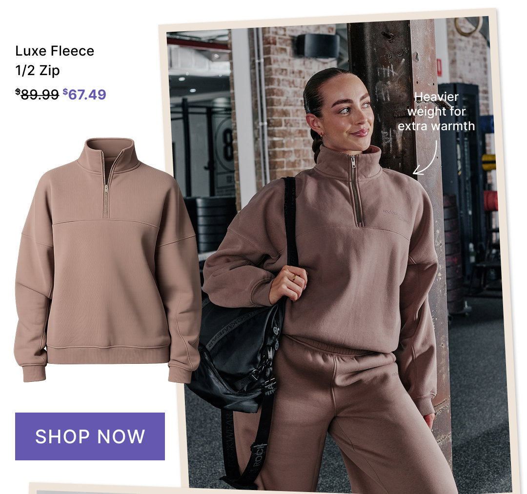 Luxe Fleece Half Zip
