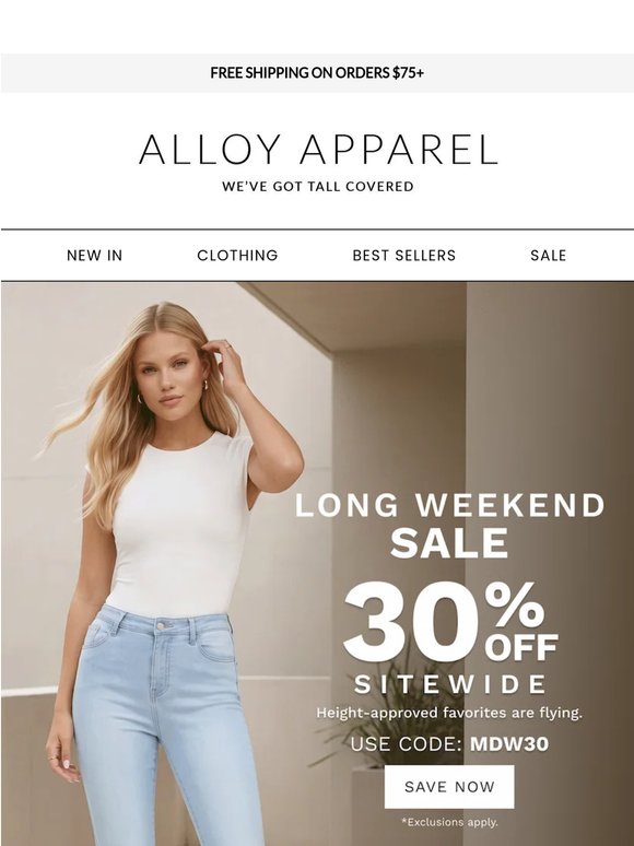 Tall-Girl Carts 30% Off 👀