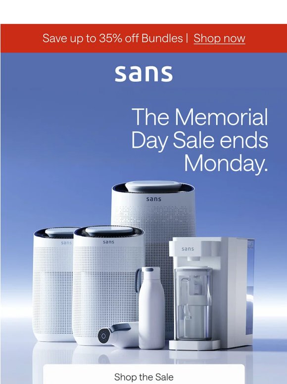 Ending Soon: Memorial Day Sale